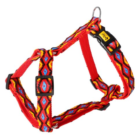 DINGO szelki dwupaskowe guard - Winnetou szer. 2,5 cm, rozmiar l (2,5 cm: 54-100 cm) czerwień DINGO szelki dwupaskowe guard - Winnetou szer. 2,5 cm, rozmiar l (2,5 cm: 54-100 cm) czerwień