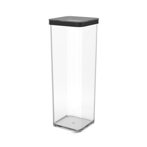 Rotho Pojemnik na przysmaki kwadratowy 2.0L LOFT transparentny/czarny Rotho Pojemnik na przysmaki kwadratowy 2.0L LOFT transparentny/czarny