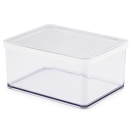 Rotho Pojemnik na przysmaki szeroki 2.25L LOFT transparentny/biały Rotho Pojemnik na przysmaki szeroki 2.25L LOFT transparentny/biały