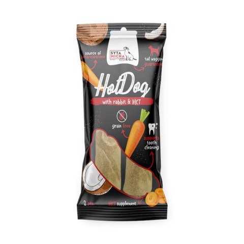 SYTA MICHA- HotDog z królikiem - przysmak dla psa - 15cm SYTA MICHA- HotDog z królikiem - przysmak dla psa - 15cm