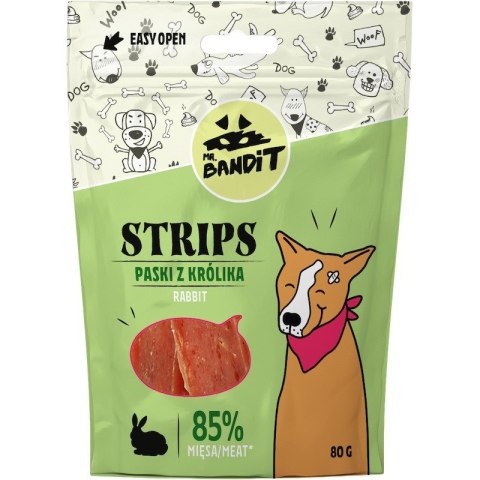VetExpert Mr. Bandit STRIPS paski z królika 80g VetExpert Mr. Bandit STRIPS paski z królika 80g