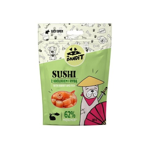 VetExpert Mr. Bandit SUSHI z królikiem i rybą 80g VetExpert Mr. Bandit SUSHI z królikiem i rybą 80g