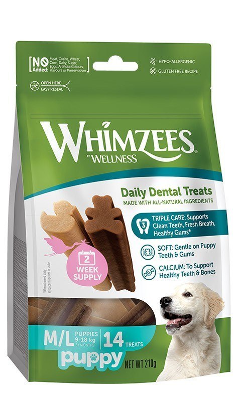 WHIMZEES Gryzak dentystyczny dla szczeniąt rozm. M/L 14szt WHIMZEES Gryzak dentystyczny dla szczeniąt rozm. M/L 14szt