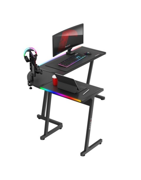 Biurko gamingowe Huzaro Hero 6.0 Black RGB Biurko gamingowe Huzaro Hero 6.0 Black RGB