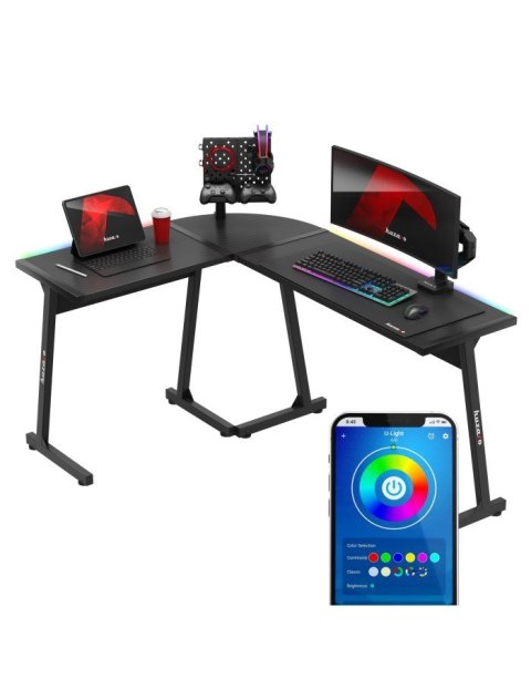 Biurko gamingowe Huzaro Hero 6.0 Black RGB Biurko gamingowe Huzaro Hero 6.0 Black RGB