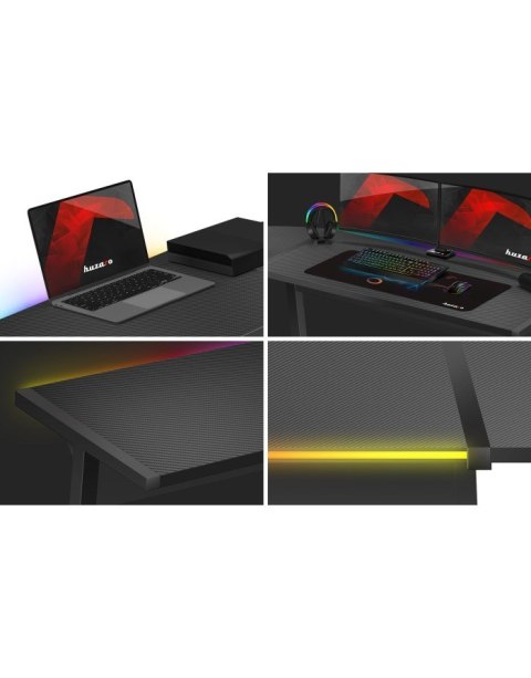 Biurko gamingowe Huzaro Hero 6.0 Black RGB Biurko gamingowe Huzaro Hero 6.0 Black RGB