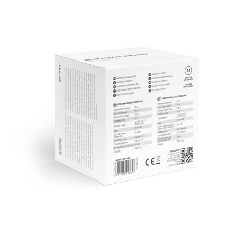 SAVIO GŁOŚNIK BEZPRZEWODOWY BLUETOOTH NIEBIESKI 5W BS-042 SAVIO GŁOŚNIK BEZPRZEWODOWY BLUETOOTH NIEBIESKI 5W BS-042