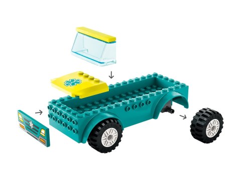 LEGO City 60403 Karetka i snowboardzista LEGO City 60403 Karetka i snowboardzista