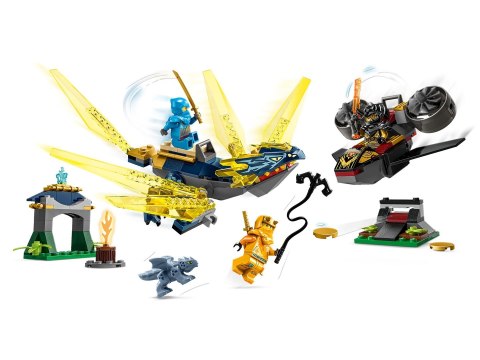 LEGO Ninjago 71798 Nya i Arin — bitwa na grzbiecie małego smoka LEGO Ninjago 71798 Nya i Arin — bitwa na grzbiecie małego smoka
