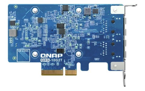 Qnap QXG-10G2T, 2x 10GbE, PCIe Gen3 x4, Low-profile Qnap QXG-10G2T, 2x 10GbE, PCIe Gen3 x4, Low-profile