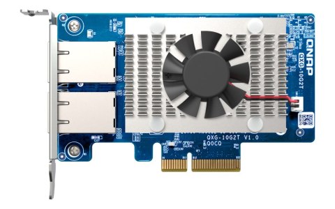 Qnap QXG-10G2T, 2x 10GbE, PCIe Gen3 x4, Low-profile Qnap QXG-10G2T, 2x 10GbE, PCIe Gen3 x4, Low-profile