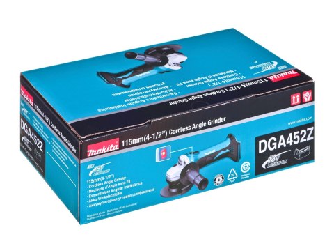 SZLIFIERKA KATOWA FI 115 18V-LI DGA452Z MAKITA SZLIFIERKA KATOWA FI 115 18V-LI DGA452Z MAKITA