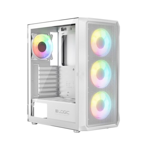 LOGIC OBUDOWA PORTOS ARGB MIDI USB 3.0 WHITE LOGIC OBUDOWA PORTOS ARGB MIDI USB 3.0 WHITE