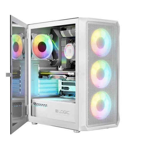 LOGIC OBUDOWA PORTOS ARGB MIDI USB 3.0 WHITE LOGIC OBUDOWA PORTOS ARGB MIDI USB 3.0 WHITE
