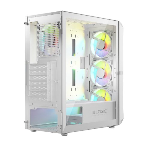 LOGIC OBUDOWA PORTOS ARGB MIDI USB 3.0 WHITE LOGIC OBUDOWA PORTOS ARGB MIDI USB 3.0 WHITE