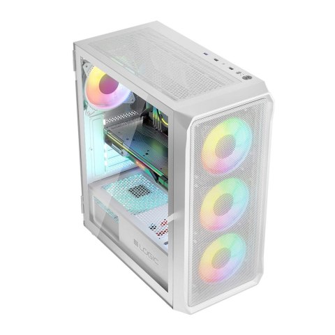 LOGIC OBUDOWA PORTOS ARGB MIDI USB 3.0 WHITE LOGIC OBUDOWA PORTOS ARGB MIDI USB 3.0 WHITE