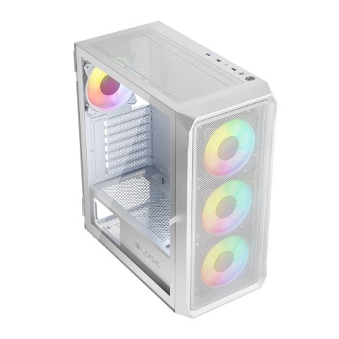 LOGIC OBUDOWA PORTOS ARGB MIDI USB 3.0 WHITE LOGIC OBUDOWA PORTOS ARGB MIDI USB 3.0 WHITE