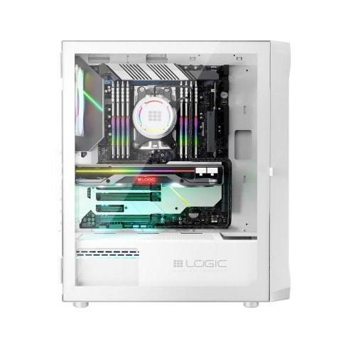 LOGIC OBUDOWA PORTOS ARGB MIDI USB 3.0 WHITE LOGIC OBUDOWA PORTOS ARGB MIDI USB 3.0 WHITE