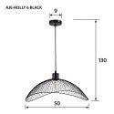 Lampa wisząca Activejet AJE-HOLLY 6 Black (E27)