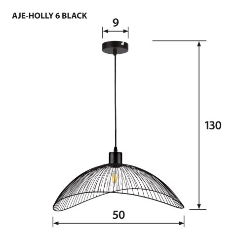 Lampa wisząca Activejet AJE-HOLLY 6 Black (E27) Lampa wisząca Activejet AJE-HOLLY 6 Black (E27)