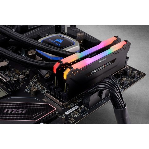 Zestaw pamięci Corsair CMW16GX4M2C3200C16 (DDR4 DIMM; 2 x 8 GB; 3200 MHz; CL16) Zestaw pamięci Corsair CMW16GX4M2C3200C16 (DDR4 DIMM; 2 x 8 GB; 3200 MHz; CL16)