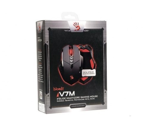 Mysz komputerowa A4 TECH Bloody V7m A4TMYS43940 (optyczna; 3200 DPI; kolor czarny) Mysz komputerowa A4 TECH Bloody V7m A4TMYS43940 (optyczna; 3200 DPI; kolor czarny)