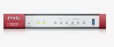 Firewall Zyxel USGFLEX100 1xWAN 4xLAN SPI firewall: 900 Mbps Max. IPsec VPN: 50 Firewall Zyxel USGFLEX100 1xWAN 4xLAN SPI firewall: 900 Mbps Max. IPsec VPN: 50