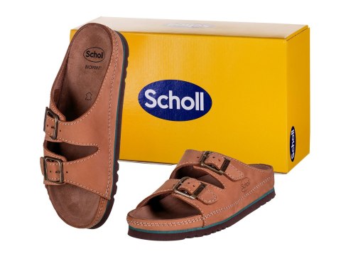 Wygodne sandały Scholl AIR BAG BACK STRAP BRĄZ 40 Wygodne sandały Scholl AIR BAG BACK STRAP BRĄZ 40