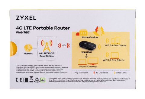 Zyxel LTE Portable Router Cat 6 / EU region ( B1/B3/B7/B8/B20/B28/B38) Zyxel LTE Portable Router Cat 6 / EU region ( B1/B3/B7/B8/B20/B28/B38)