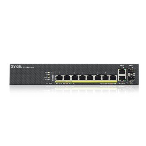 Switch Zyxel GS2220-10HP 10p PoE (PoE+: 8;) 180W Managed Gigabit Switch Zyxel GS2220-10HP 10p PoE (PoE+: 8;) 180W Managed Gigabit
