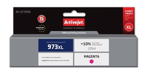 Activejet AH-973MRX Tusz (zamiennik HP 973XL F6T82AE; Premium; 105 ml; czerwony) Activejet AH-973MRX Tusz (zamiennik HP 973XL F6T82AE; Premium; 105 ml; czerwony)