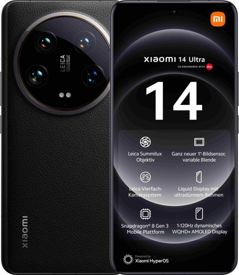 Smartfon Xiaomi 14 Ultra 5G DS 16/512GB Black Smartfon Xiaomi 14 Ultra 5G DS 16/512GB Black