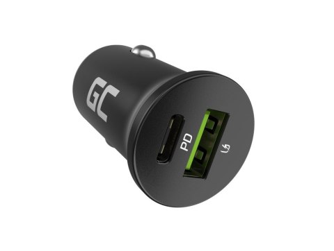 GREEN CELL ŁADOWARKA SAMOCHODOWA GC POWERRIDE NANO38 38W 6A 1X USB-C 1X USB-A GREEN CELL ŁADOWARKA SAMOCHODOWA GC POWERRIDE NANO38 38W 6A 1X USB-C 1X USB-A