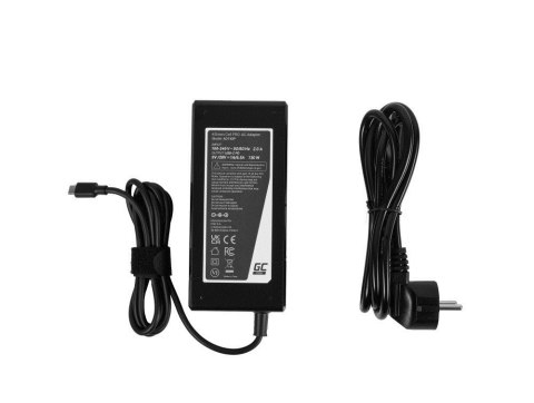 GREEN CELL ZASILACZ / ŁADOWARKA USB-C 130W 5V-9V-12V-15V/3A, 20V/6.5A POWER DELIVERY (AD140P) GREEN CELL ZASILACZ / ŁADOWARKA USB-C 130W 5V-9V-12V-15V/3A, 20V/6.5A POWER DELIVERY (AD140P)