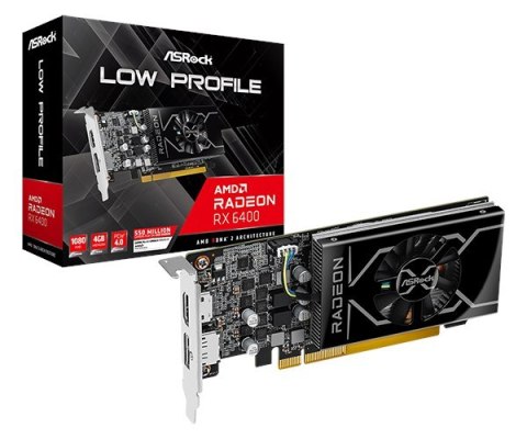 Karta graf. ASROCK RX 6400 LP 4GB Karta graf. ASROCK RX 6400 LP 4GB