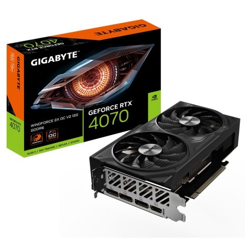 Karta graficzna Gigabyte GeForce RTX 4070 WINDFORCE 2X OC V2 12GB GDDR6X DLSS 3 Karta graficzna Gigabyte GeForce RTX 4070 WINDFORCE 2X OC V2 12GB GDDR6X DLSS 3