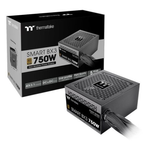 THERMALTAKE SMART BX3 650W 80+BRONZE ATX3.1 PCI-E 5.0 SINGLE RAIL DC-DC PS-SPD-0650NNFABE-3 THERMALTAKE SMART BX3 650W 80+BRONZE ATX3.1 PCI-E 5.0 SINGLE RAIL DC-DC PS-SPD-0650NNFABE-3