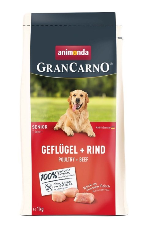 ANIMONDA Gran Carno Senior Poultry + beef 1kg ANIMONDA Gran Carno Senior Poultry + beef 1kg