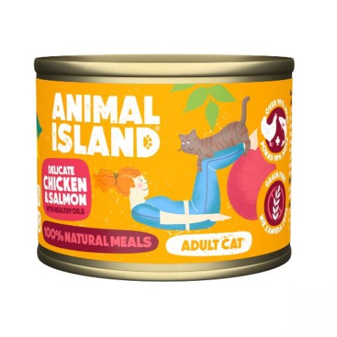 Animal Island Kurczak Łosoś mokra karma kot 200g Animal Island Kurczak Łosoś mokra karma kot 200g
