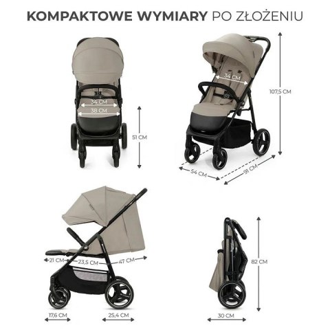 Kinderkraft wózek spacerowy TRIG 3 STONE BEIGE (WYPRZEDAŻ) Kinderkraft wózek spacerowy TRIG 3 STONE BEIGE (WYPRZEDAŻ)