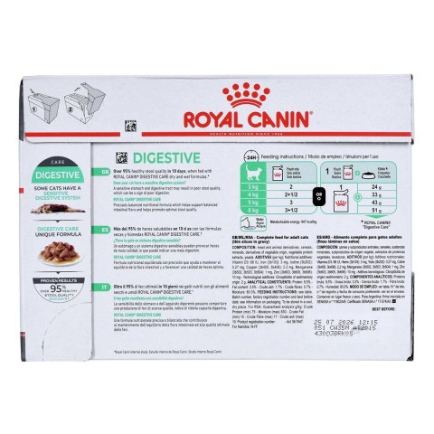 ROYAL CANIN FHN Digest Sensitive w sosie - mokra karma dla kota dorosłego - 12x85g ROYAL CANIN FHN Digest Sensitive w sosie - mokra karma dla kota dorosłego - 12x85g
