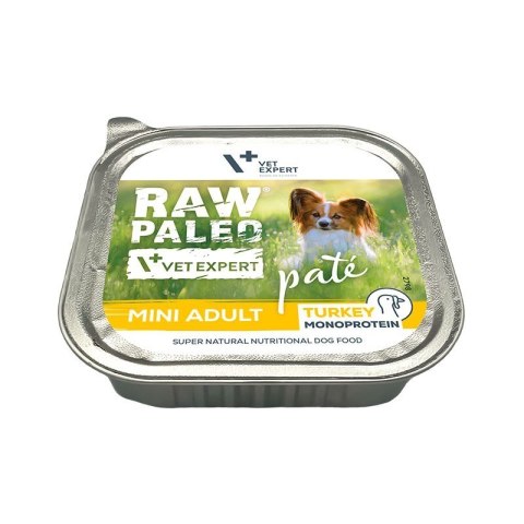 VetExpert Raw Paleo Indyk Pate Mini Adult alu tray 150g VetExpert Raw Paleo Indyk Pate Mini Adult alu tray 150g