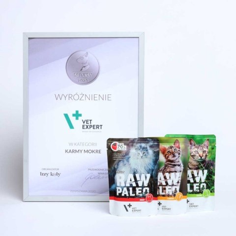 VetExpert Raw Paleo adult cat - Wołowina saszetka 100g VetExpert Raw Paleo adult cat - Wołowina saszetka 100g