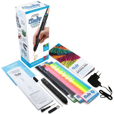 3DOODLER CREATE PLUS DŁUGOPIS DO DRUKU 3D 3 ZESTAWY FILAMENTÓW, 5 PROJEKTÓW, WTYCZKA EU, ONYX BLACK, 3DRPLUS (WYPRZEDAŻ) 3DOODLER CREATE PLUS DŁUGOPIS DO DRUKU 3D 3 ZESTAWY FILAMENTÓW, 5 PROJEKTÓW, WTYCZKA EU, ONYX BLACK, 3DRPLUS (WYPRZEDAŻ)