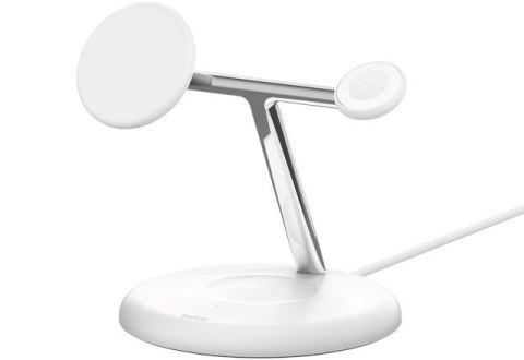 Ładowarka bezprzewodowa Belkin BoostCharge Pro 3-in-1 Wireless Charger with MagSafe iPhone/Apple Watch/AirPods 15W White Ładowarka bezprzewodowa Belkin BoostCharge Pro 3-in-1 Wireless Charger with MagSafe iPhone/Apple Watch/AirPods 15W White