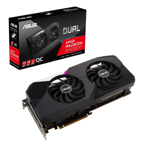 Karta graf. ASUS DUAL RX6700XT O 12G - OC Edition (WYPRZEDAŻ) Karta graf. ASUS DUAL RX6700XT O 12G - OC Edition (WYPRZEDAŻ)