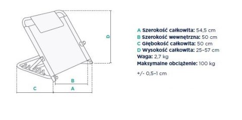 Odchylana podpórka pod plecy i głowę BACKTIM Odchylana podpórka pod plecy i głowę BACKTIM