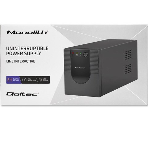 QOLTEC ZASILACZ AWARYJNY UPS LINE INTERACTIVE MONOLITH | 2000VA | 1200W (WYPRZEDAŻ) QOLTEC ZASILACZ AWARYJNY UPS LINE INTERACTIVE MONOLITH | 2000VA | 1200W (WYPRZEDAŻ)