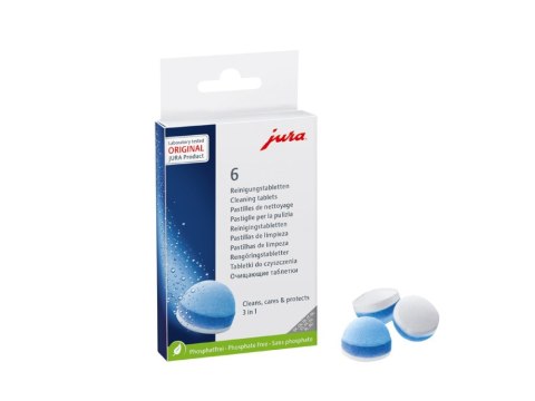 Tabletki czyszczące 3-fazowe Jura 6szt. Tabletki czyszczące 3-fazowe Jura 6szt.
