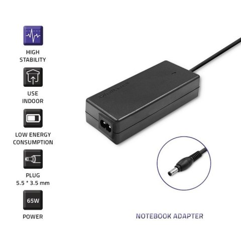 Zasilacz Qoltec 50015.60W do notebooka Samsung (19 V; 3,15 A; 60W; 5.5 mm x 3.5 mm) Zasilacz Qoltec 50015.60W do notebooka Samsung (19 V; 3,15 A; 60W; 5.5 mm x 3.5 mm)